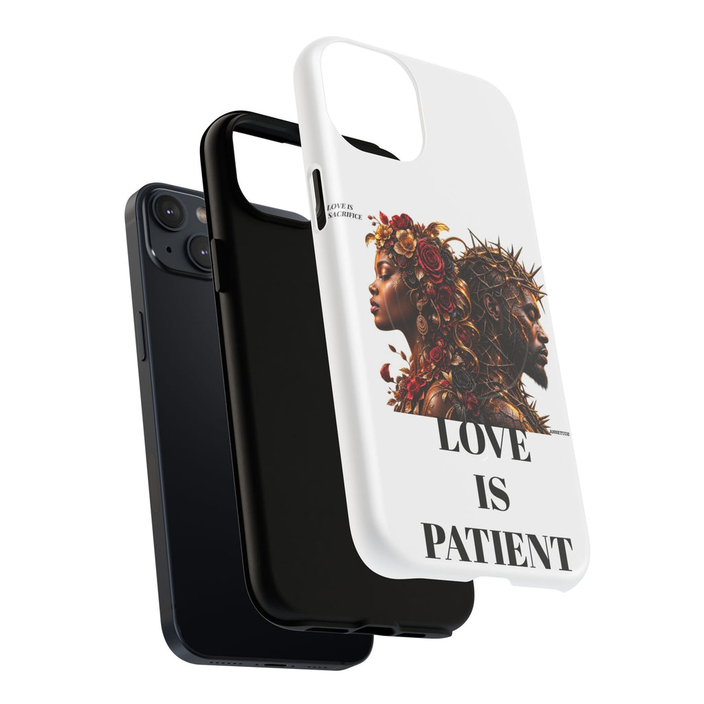 Phone Case — "Love Is Patient" Dual Portrait Magnetic Tough Case