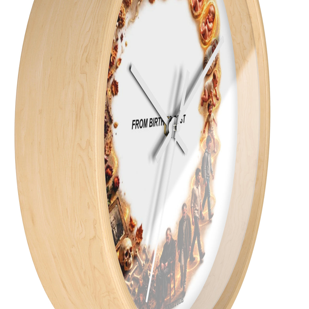 Wall Clock — 'From Birth to Rest' Time Cycle Decorative Clock