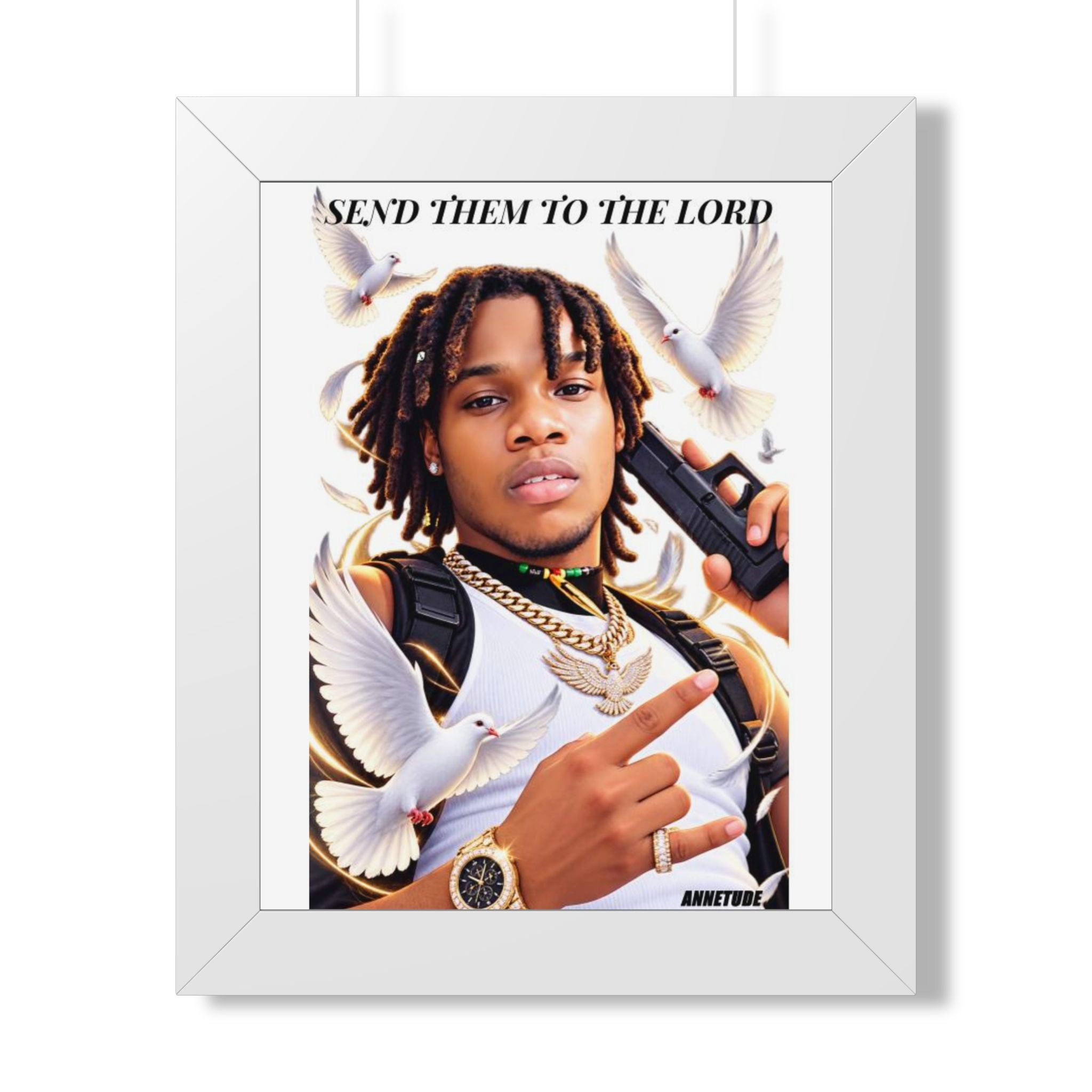 Framed Poster — "Send Them to the Lord" Memorial Art Print