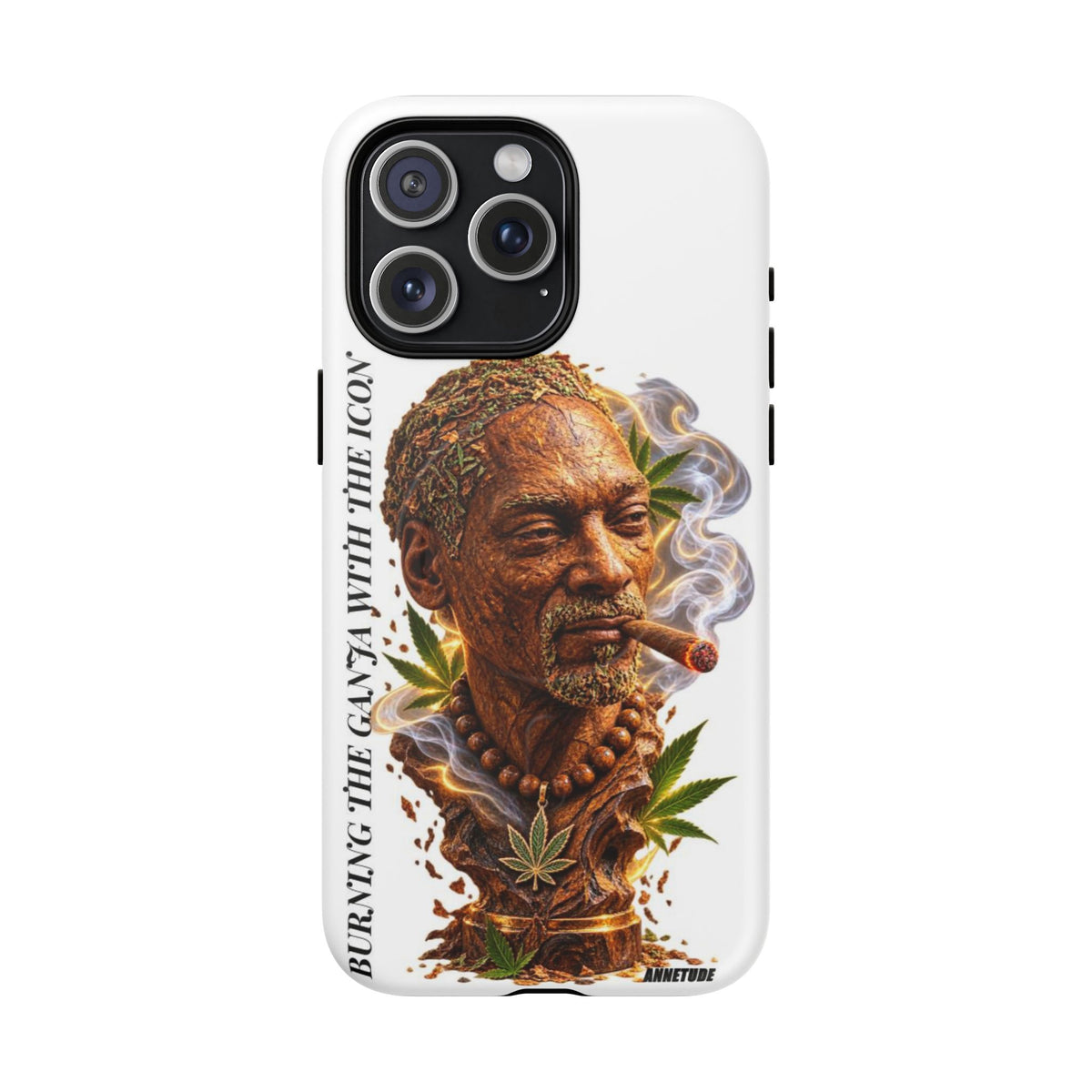 Rasta Icon Tough Magnetic Phone Case — 'Blazin' the Crazy' Smoky Portrait