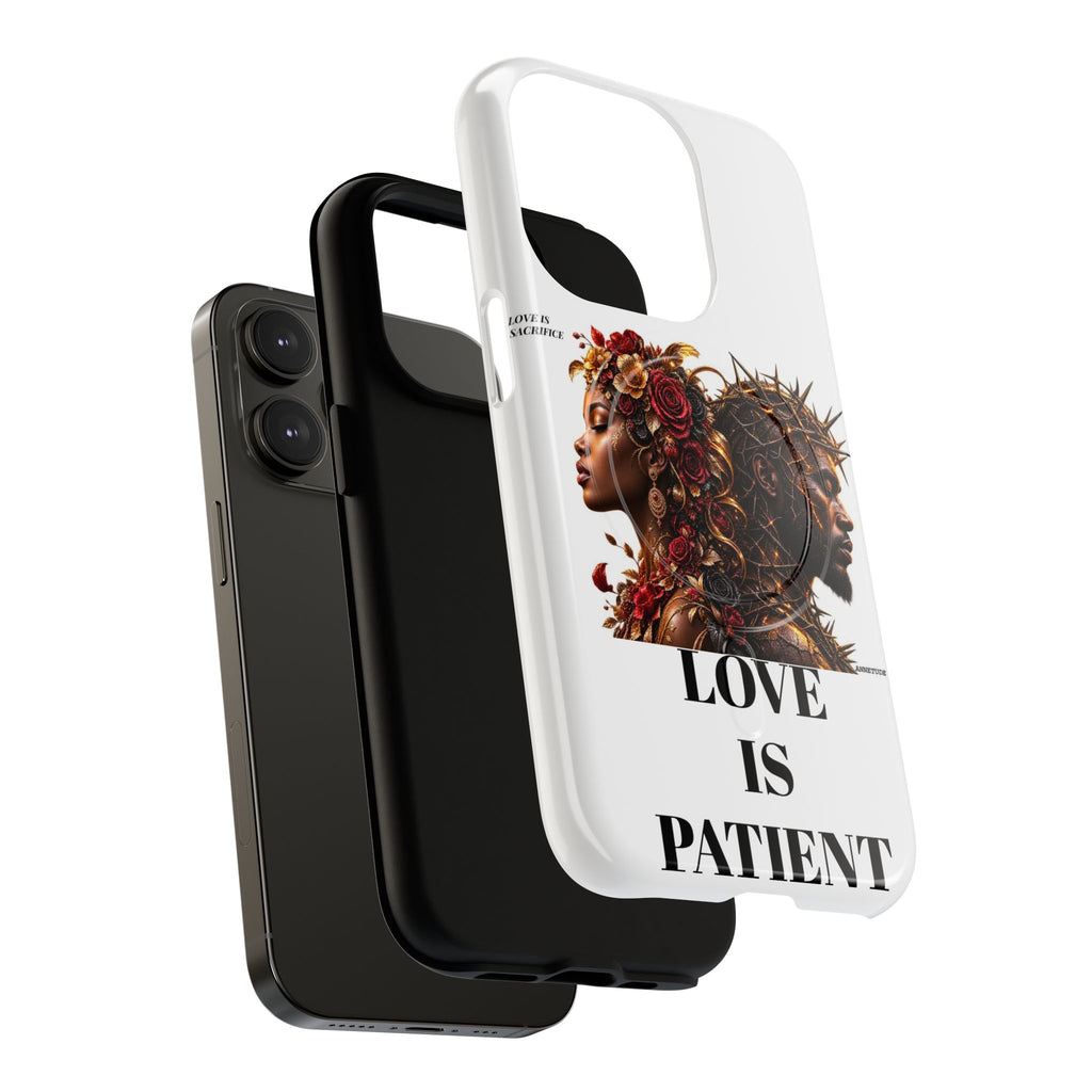 Phone Case — "Love Is Patient" Dual Portrait Magnetic Tough Case