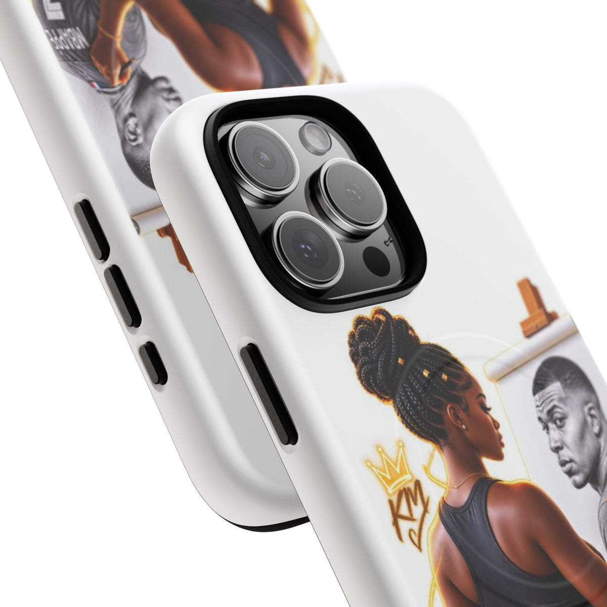 Tough Magnetic Case — Athletic Woman Painting Portrait Phone Cover (King Signature)