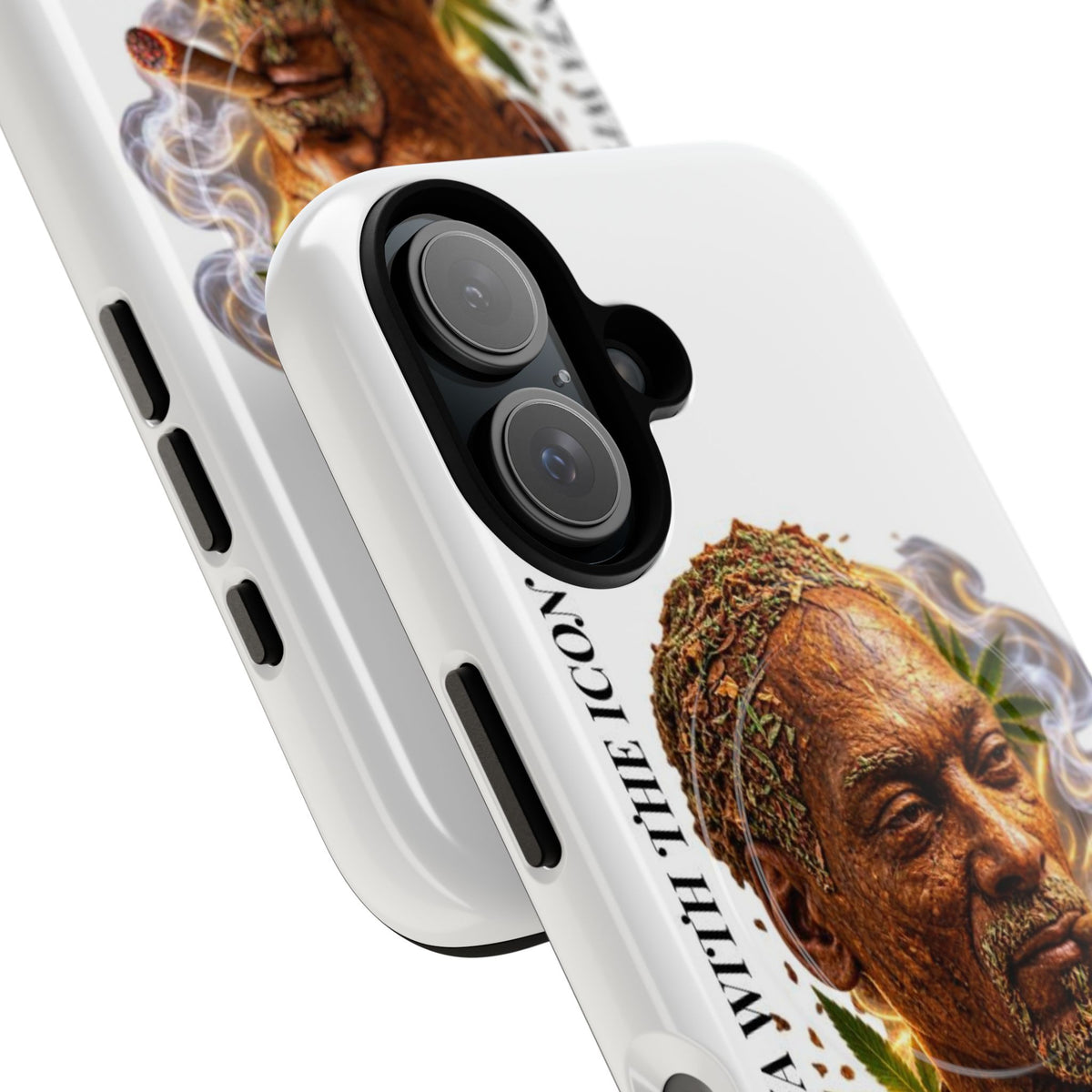 Rasta Icon Tough Magnetic Phone Case — 'Blazin' the Crazy' Smoky Portrait
