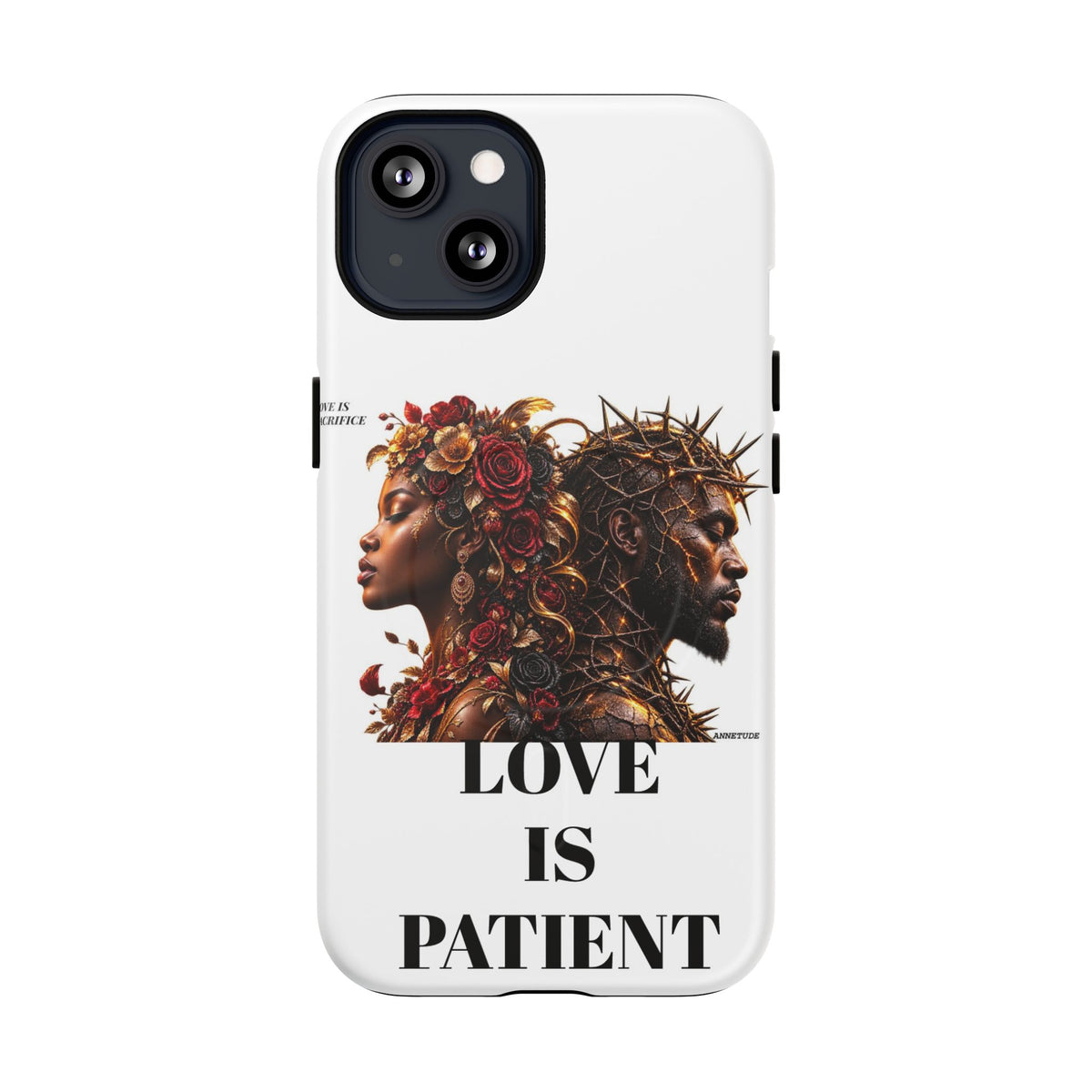 Phone Case — "Love Is Patient" Dual Portrait Magnetic Tough Case