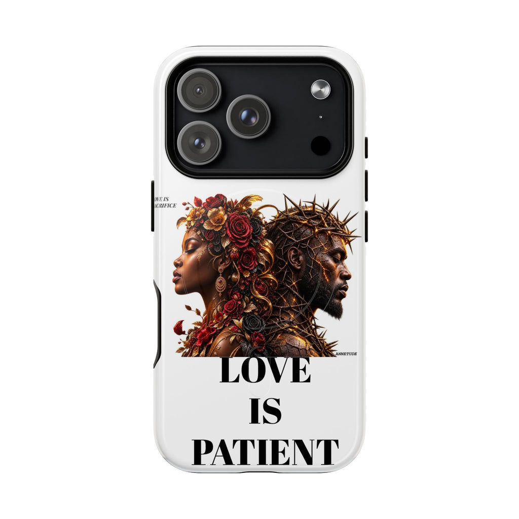 Phone Case — "Love Is Patient" Dual Portrait Magnetic Tough Case