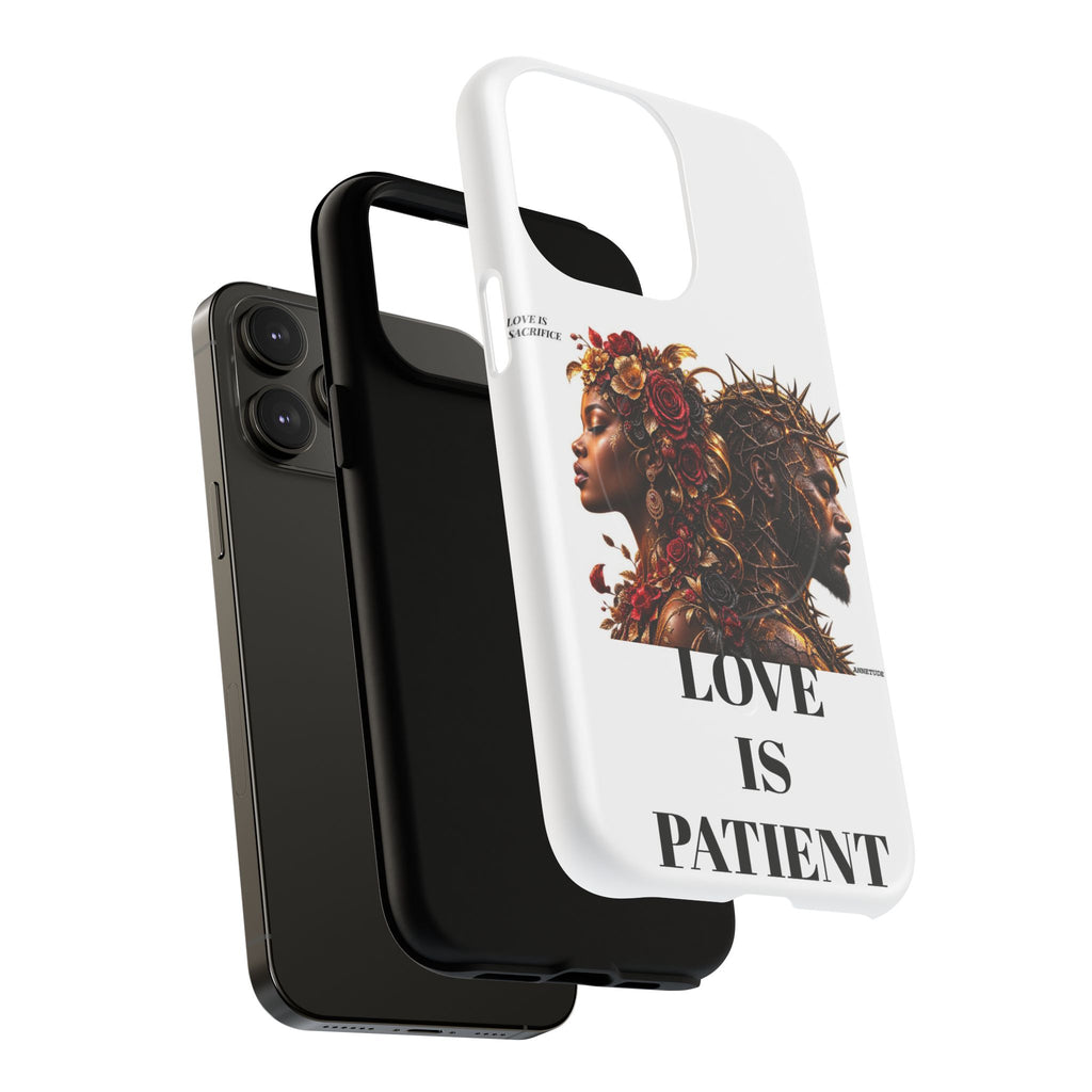 Phone Case — "Love Is Patient" Dual Portrait Magnetic Tough Case