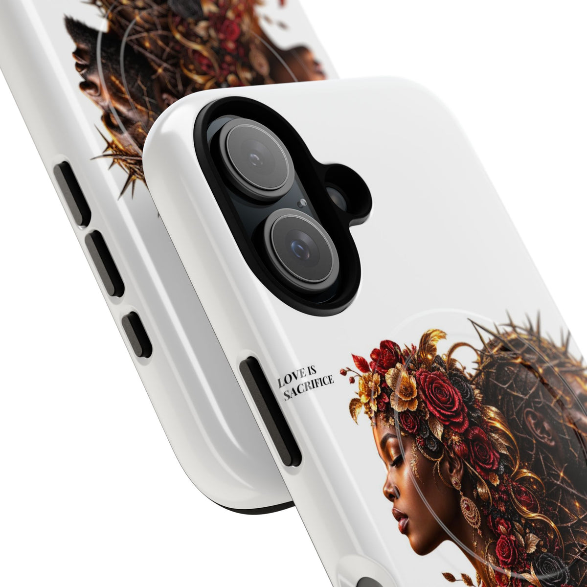 Phone Case — "Love Is Patient" Dual Portrait Magnetic Tough Case
