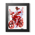 Framed Poster — 'King Street' Red BMX Urban Art Print