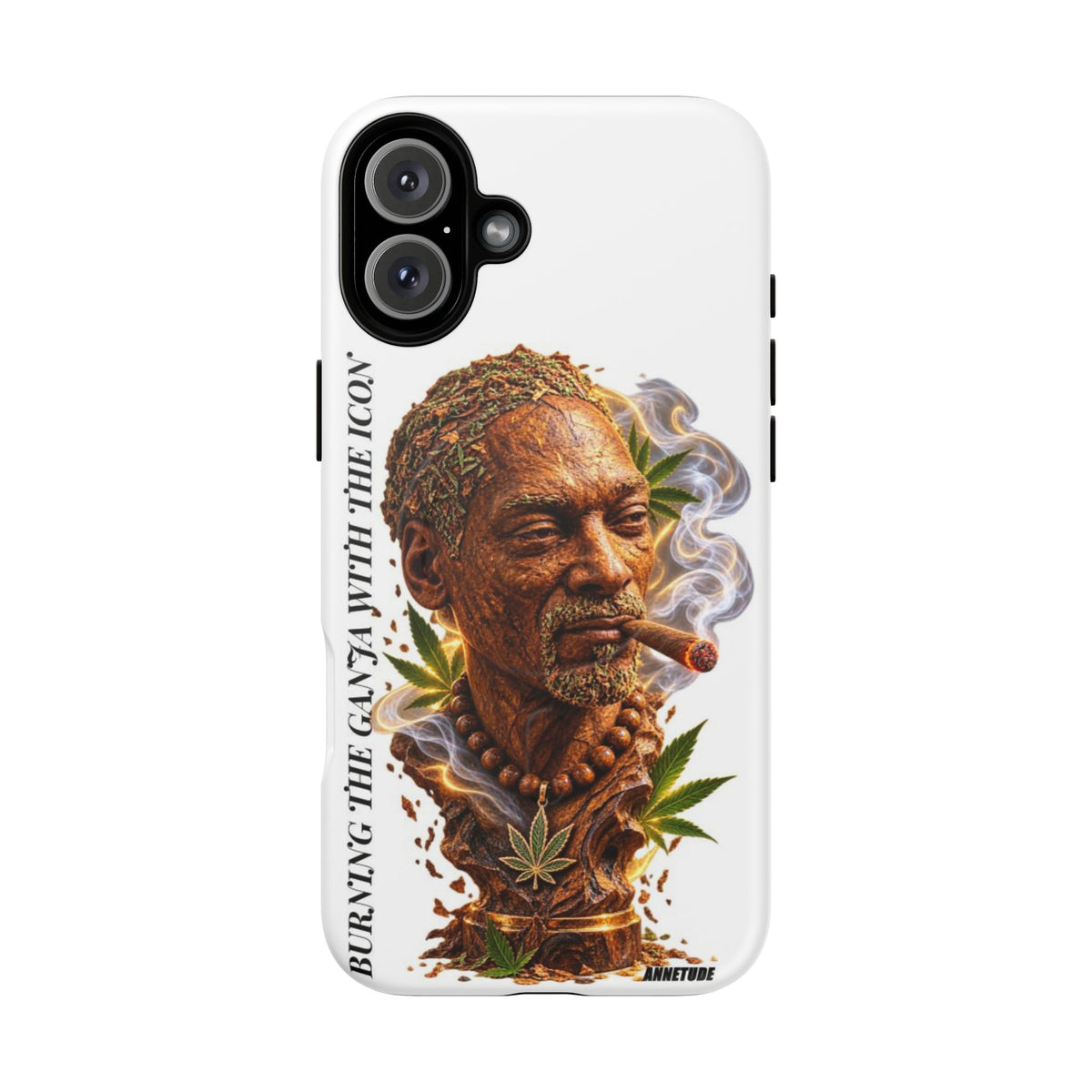 Rasta Icon Tough Magnetic Phone Case — 'Blazin' the Crazy' Smoky Portrait