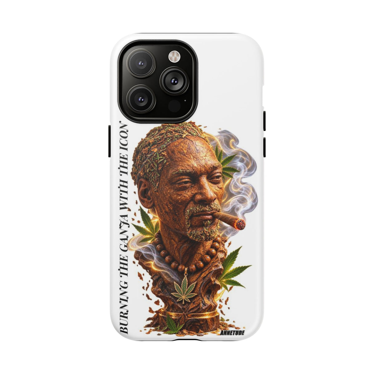 Rasta Icon Tough Magnetic Phone Case — 'Blazin' the Crazy' Smoky Portrait