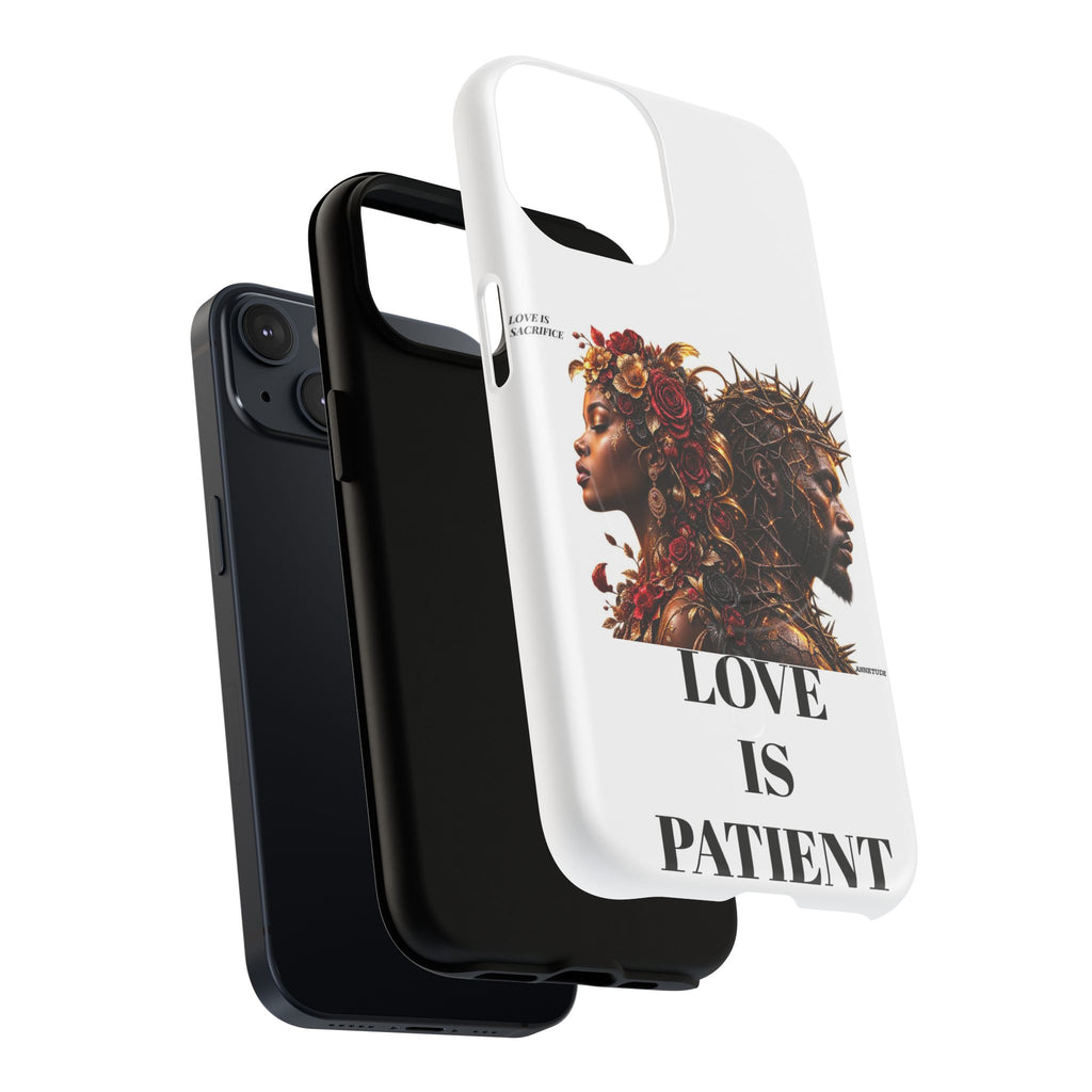 Phone Case — "Love Is Patient" Dual Portrait Magnetic Tough Case