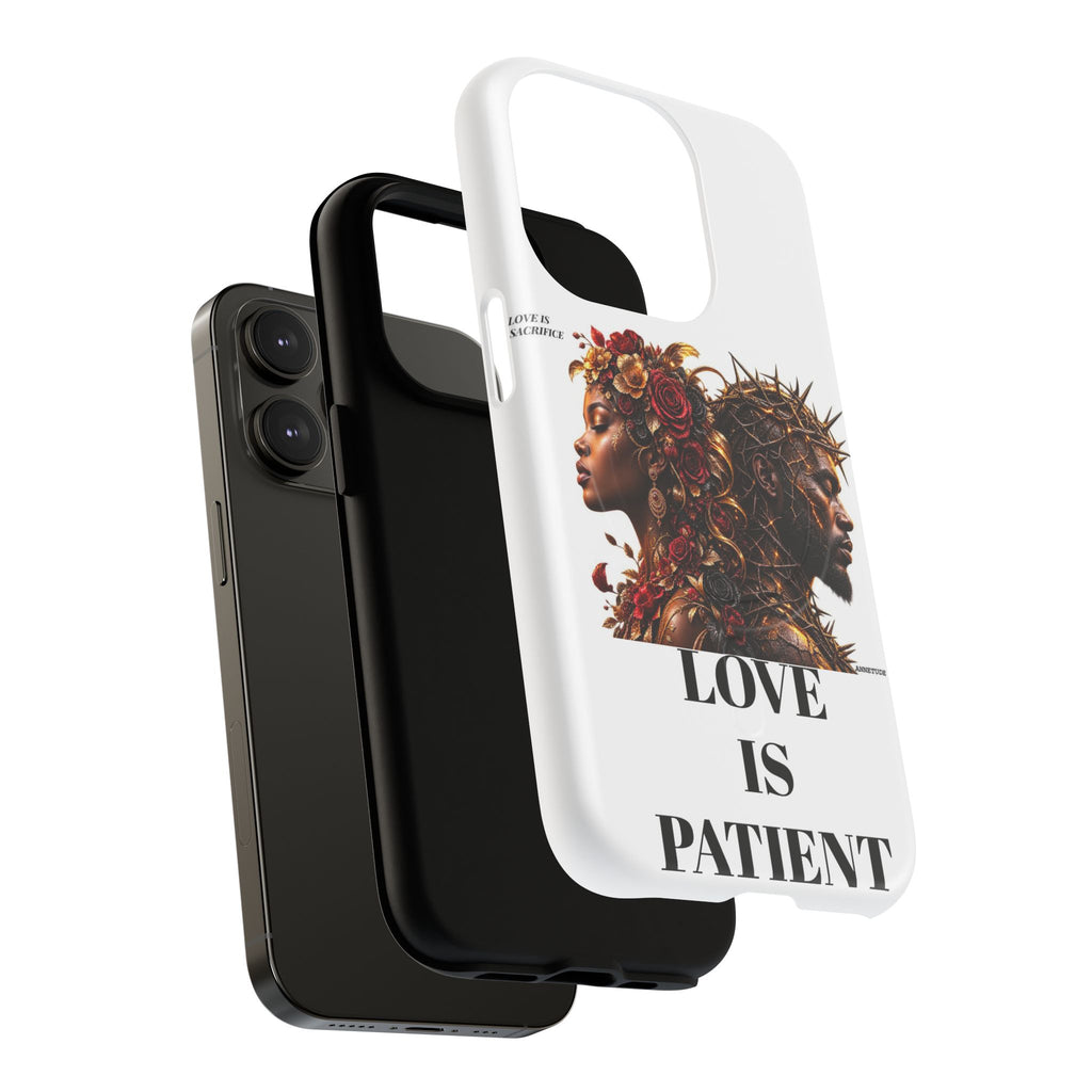 Phone Case — "Love Is Patient" Dual Portrait Magnetic Tough Case