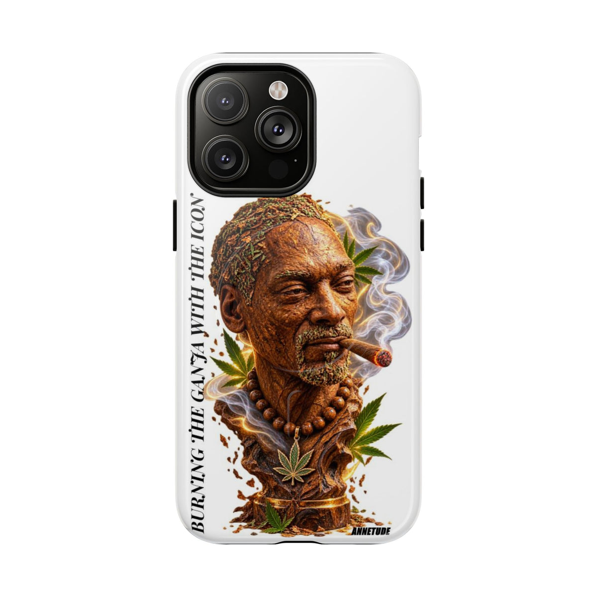 Rasta Icon Tough Magnetic Phone Case — 'Blazin' the Crazy' Smoky Portrait