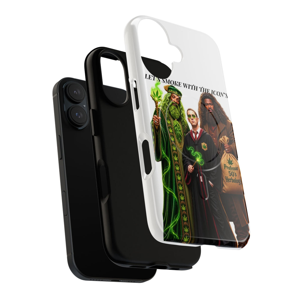 Phone Case — "Let's Smoke With The Icons" Wizard & Herbology Design