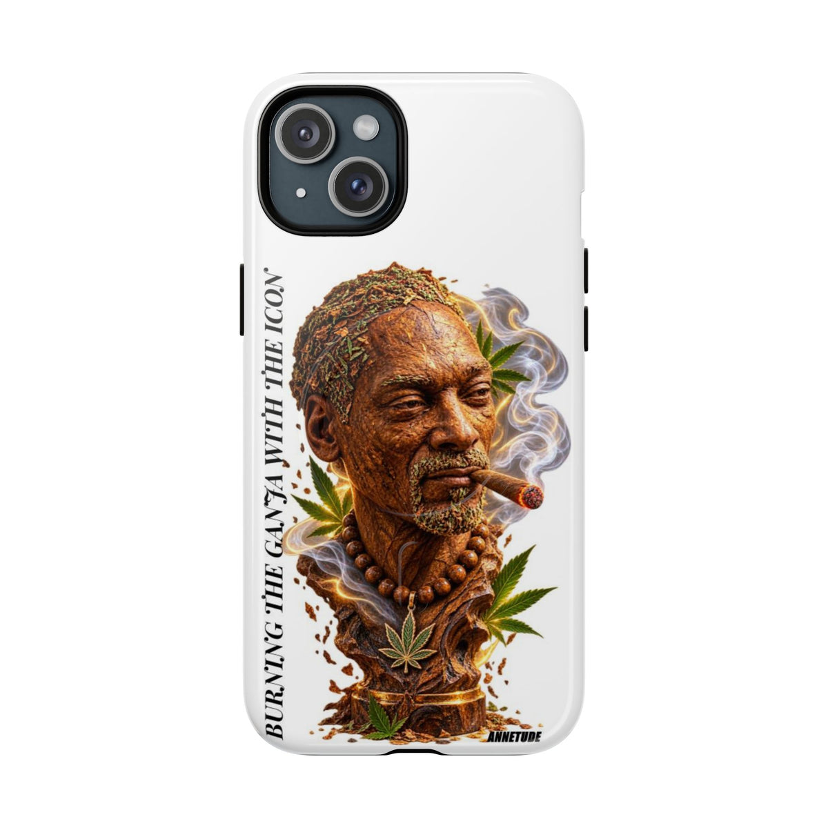 Rasta Icon Tough Magnetic Phone Case — 'Blazin' the Crazy' Smoky Portrait