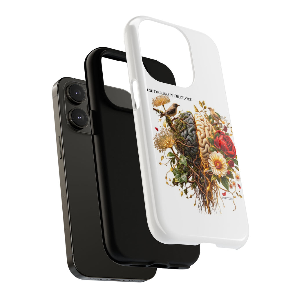 Phone Case — 'Use Your Brainy Think, Son' Floral Brain Magnetic Case
