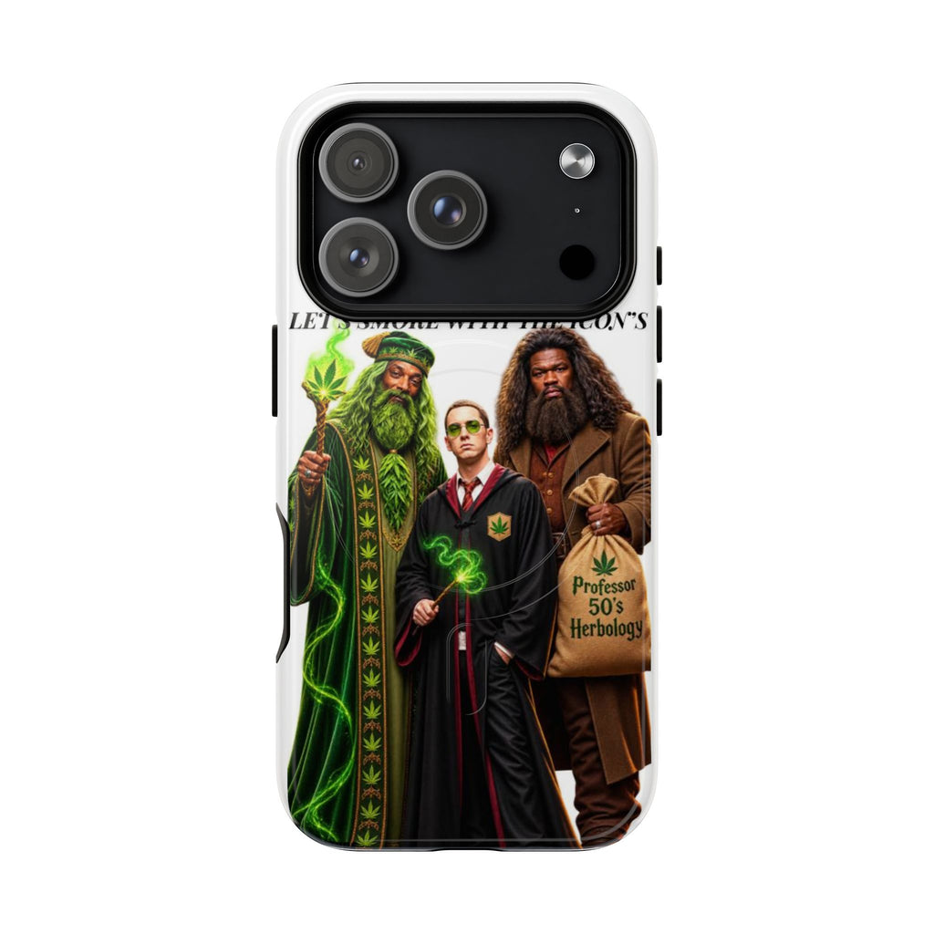 Phone Case — "Let's Smoke With The Icons" Wizard & Herbology Design