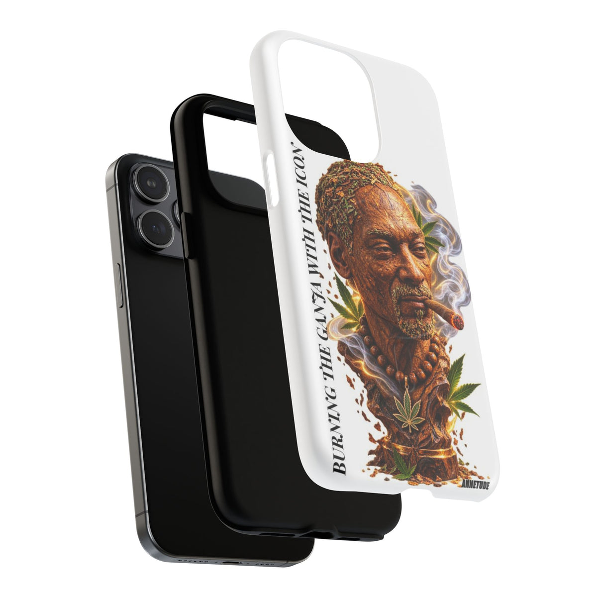 Rasta Icon Tough Magnetic Phone Case — 'Blazin' the Crazy' Smoky Portrait