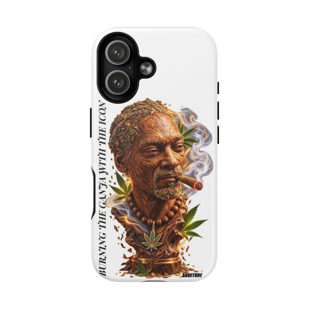 Rasta Icon Tough Magnetic Phone Case — 'Blazin' the Crazy' Smoky Portrait