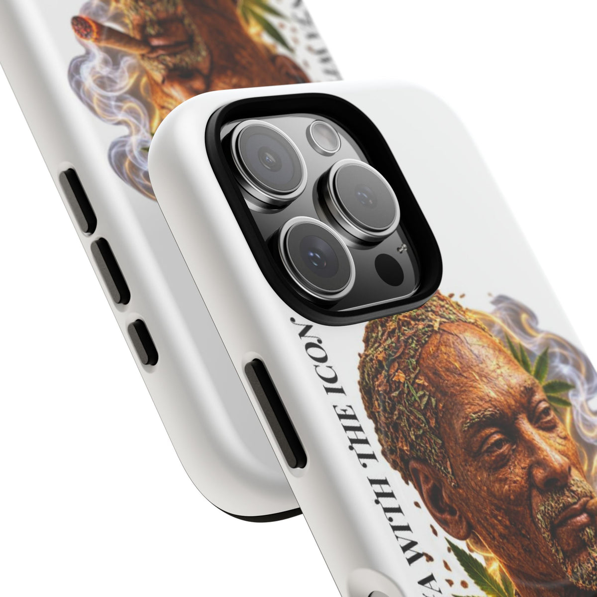 Rasta Icon Tough Magnetic Phone Case — 'Blazin' the Crazy' Smoky Portrait