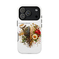 Phone Case — 'Use Your Brainy Think, Son' Floral Brain Magnetic Case
