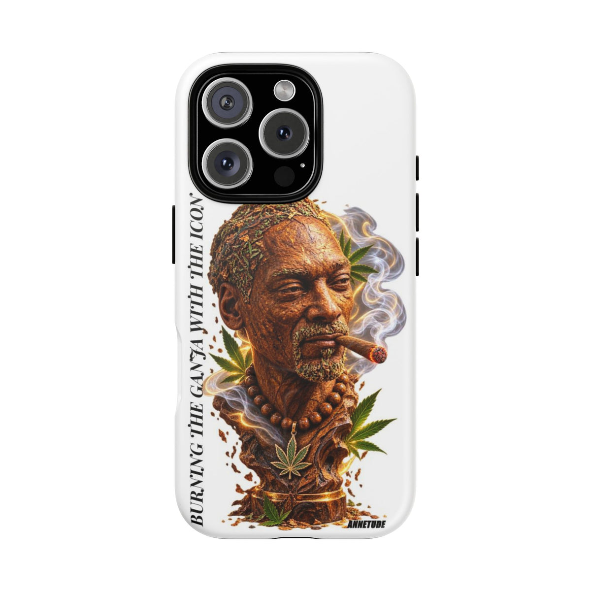 Rasta Icon Tough Magnetic Phone Case — 'Blazin' the Crazy' Smoky Portrait
