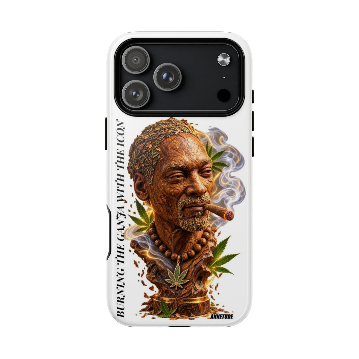 Rasta Icon Tough Magnetic Phone Case — 'Blazin' the Crazy' Smoky Portrait
