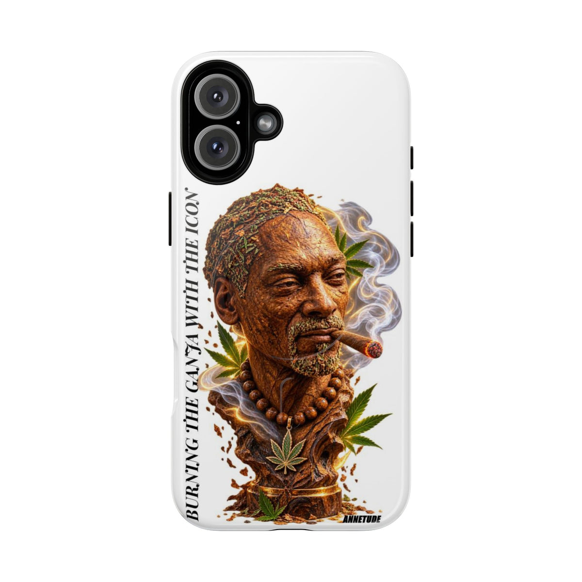 Rasta Icon Tough Magnetic Phone Case — 'Blazin' the Crazy' Smoky Portrait