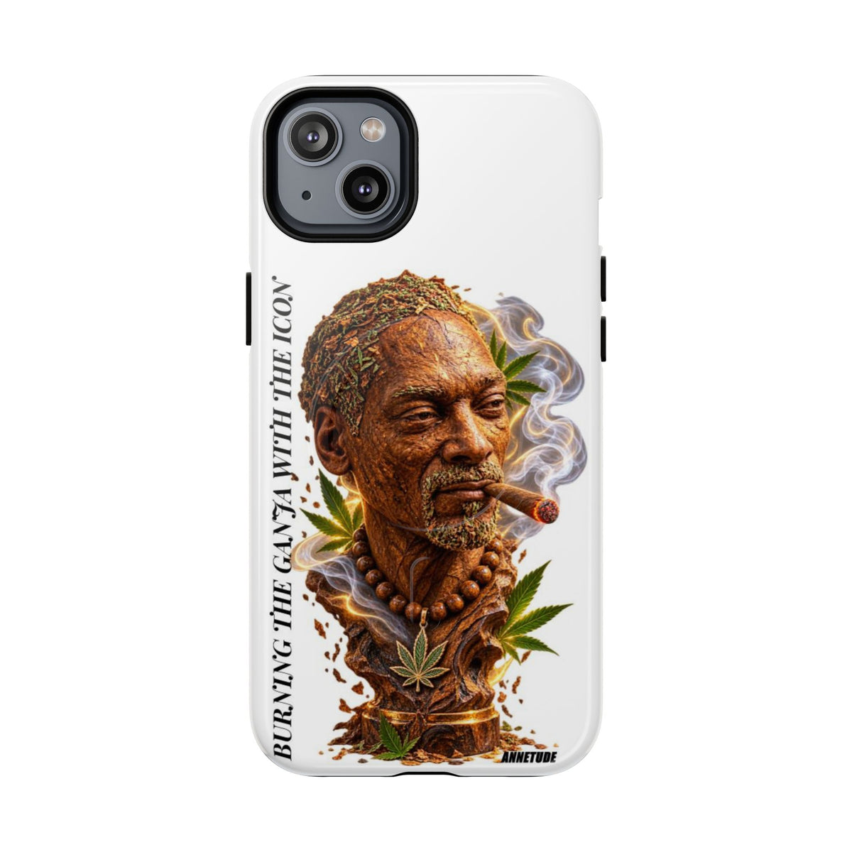 Rasta Icon Tough Magnetic Phone Case — 'Blazin' the Crazy' Smoky Portrait