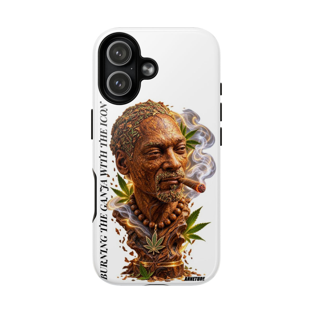 Rasta Icon Tough Magnetic Phone Case — 'Blazin' the Crazy' Smoky Portrait
