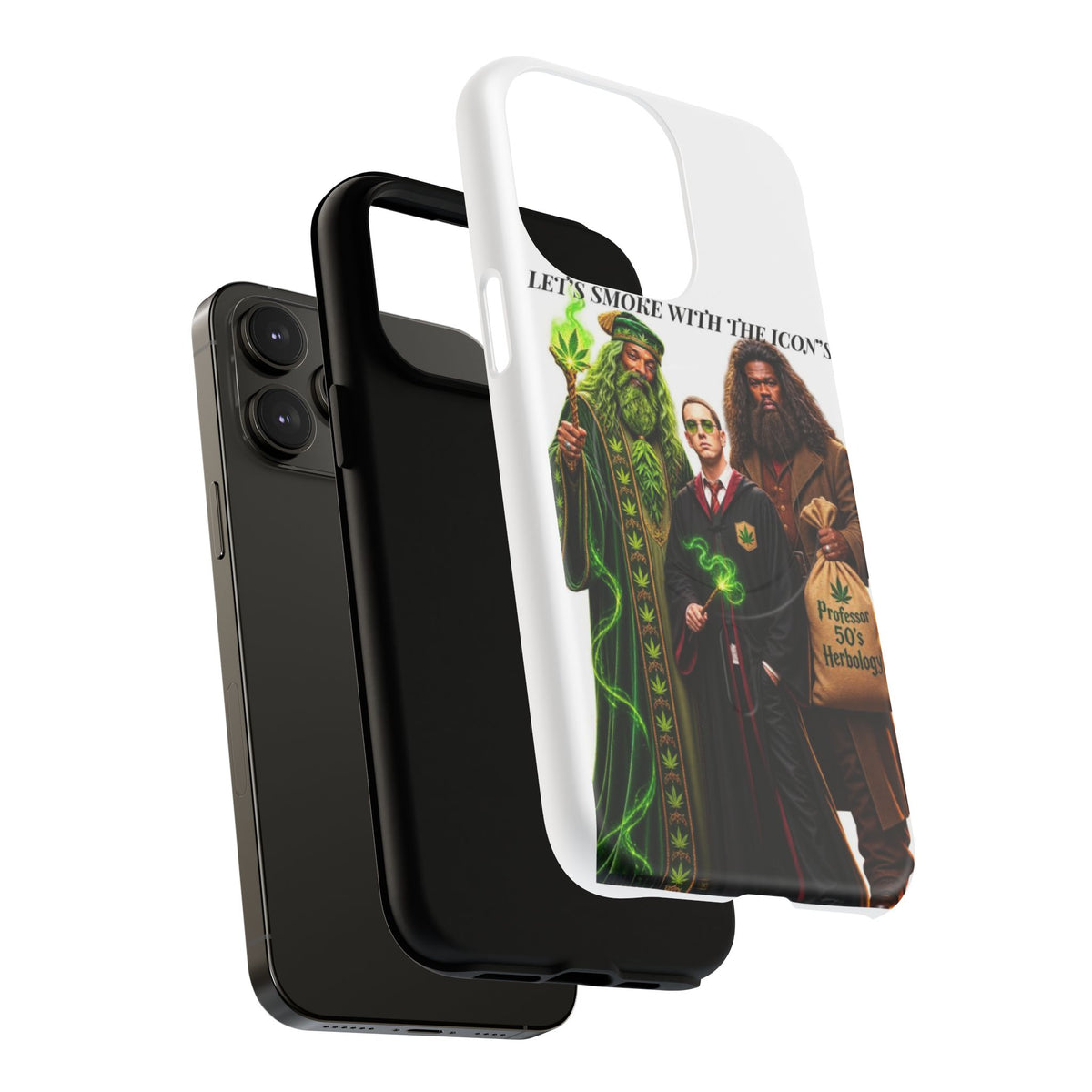 Phone Case — "Let's Smoke With The Icons" Wizard & Herbology Design