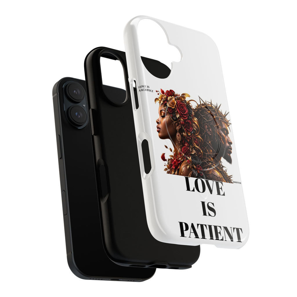 Phone Case — "Love Is Patient" Dual Portrait Magnetic Tough Case