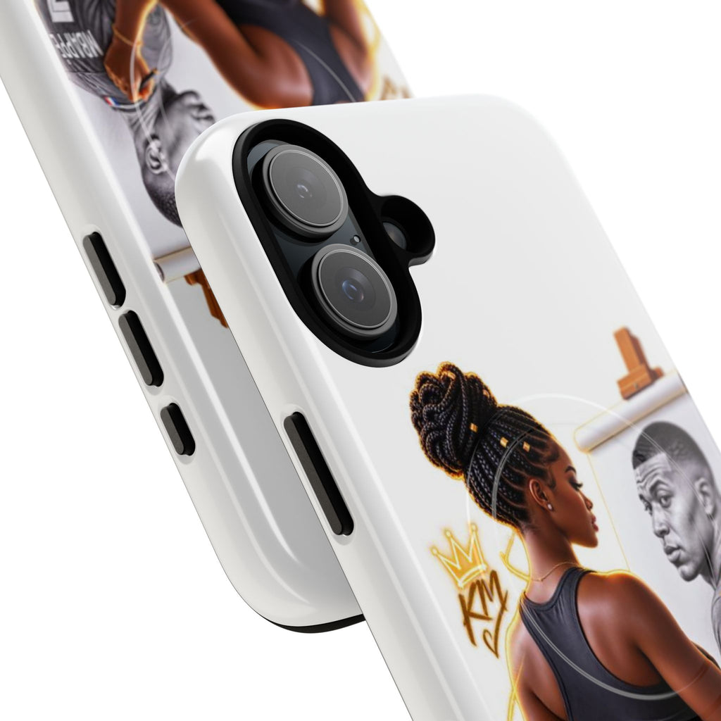 Tough Magnetic Case — Athletic Woman Painting Portrait Phone Cover (King Signature)