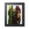 Framed Poster — "Let’s Smoke with the Icon’s" Wizard Trio Art