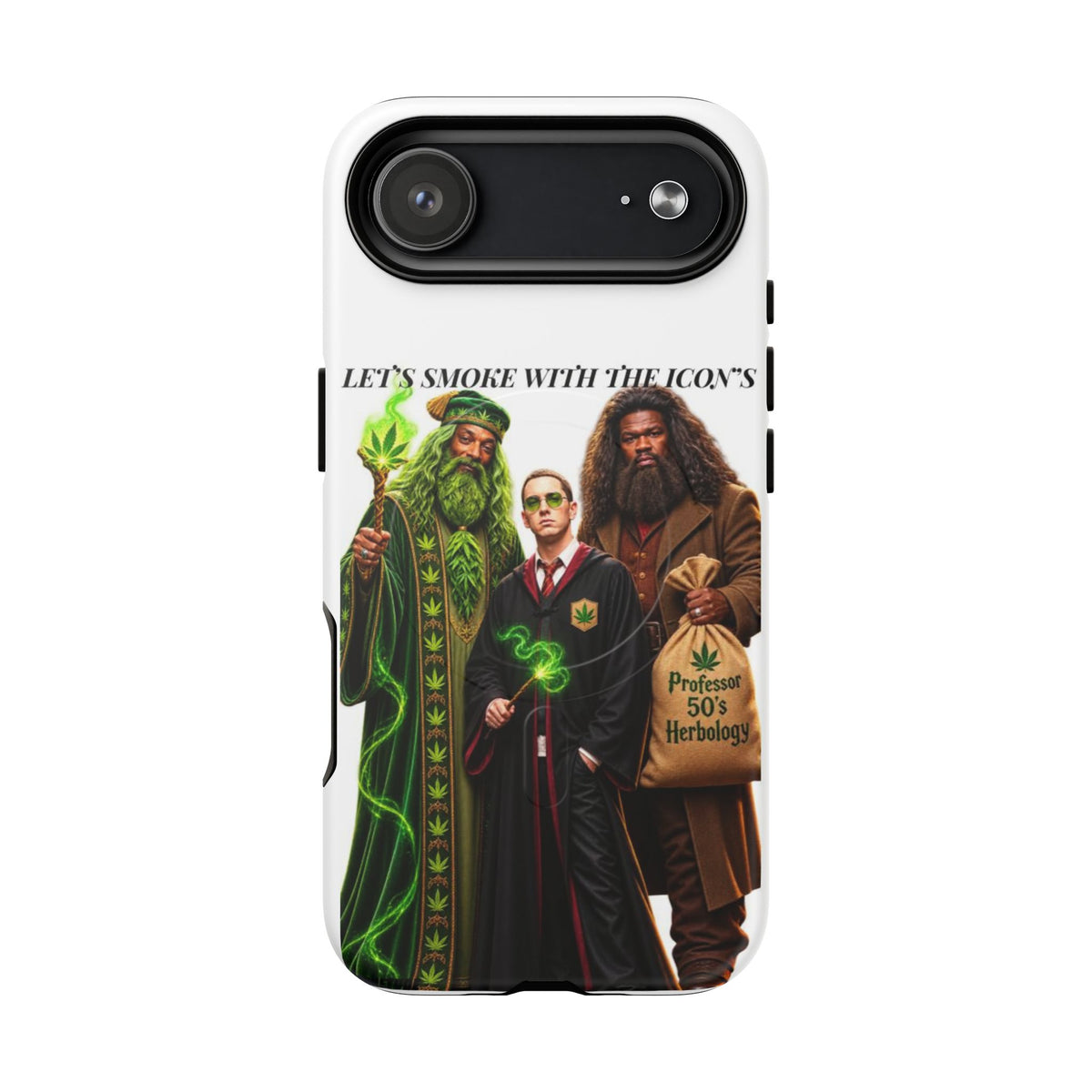 Phone Case — "Let's Smoke With The Icons" Wizard & Herbology Design