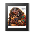Framed Poster — 'Dog Lover’s Protect Our Animals' Portrait