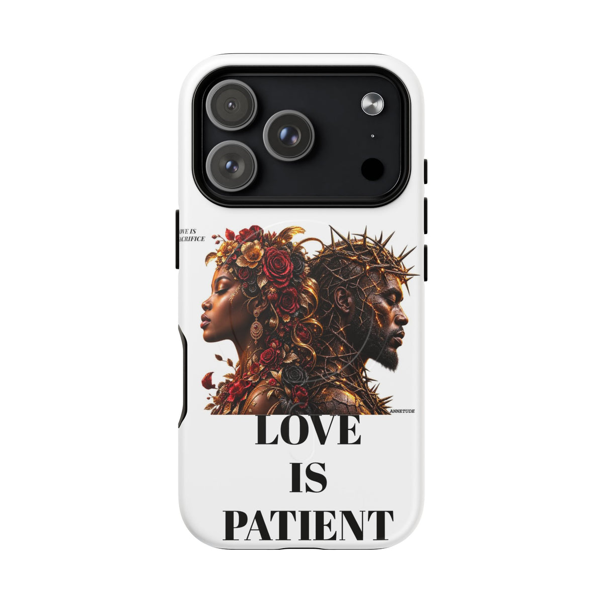 Phone Case — "Love Is Patient" Dual Portrait Magnetic Tough Case