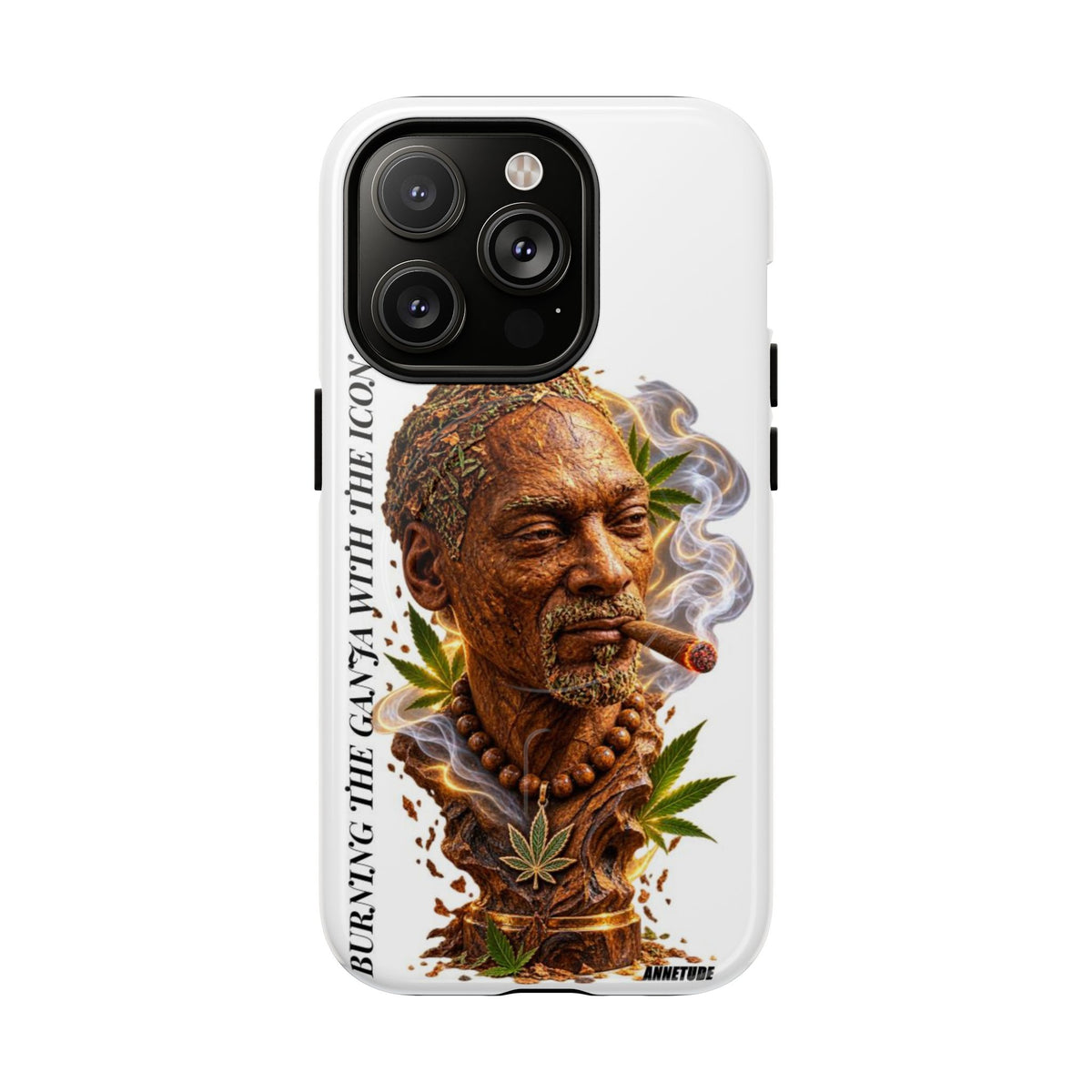 Rasta Icon Tough Magnetic Phone Case — 'Blazin' the Crazy' Smoky Portrait