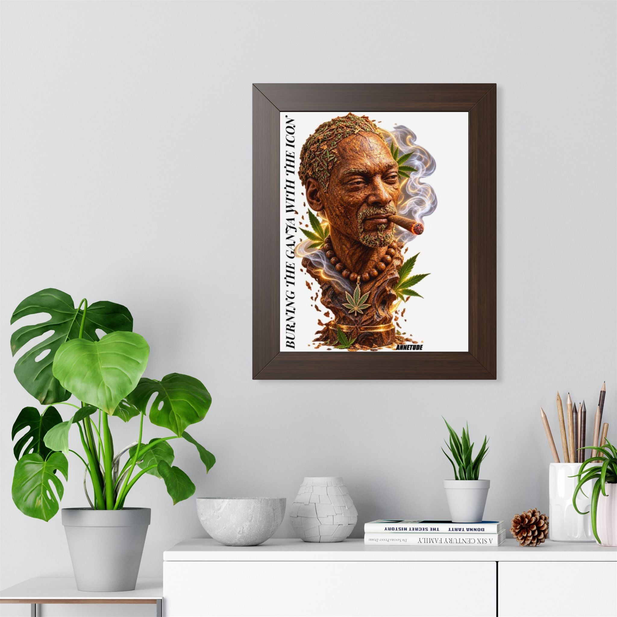 Framed Poster — 'Burning the Calyx with the Icon' Snoop Inspired Art Print