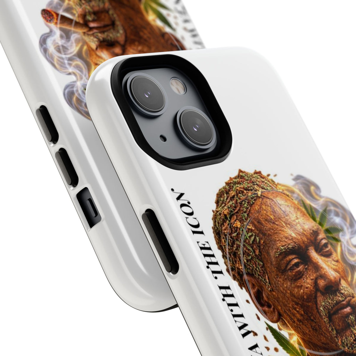 Rasta Icon Tough Magnetic Phone Case — 'Blazin' the Crazy' Smoky Portrait
