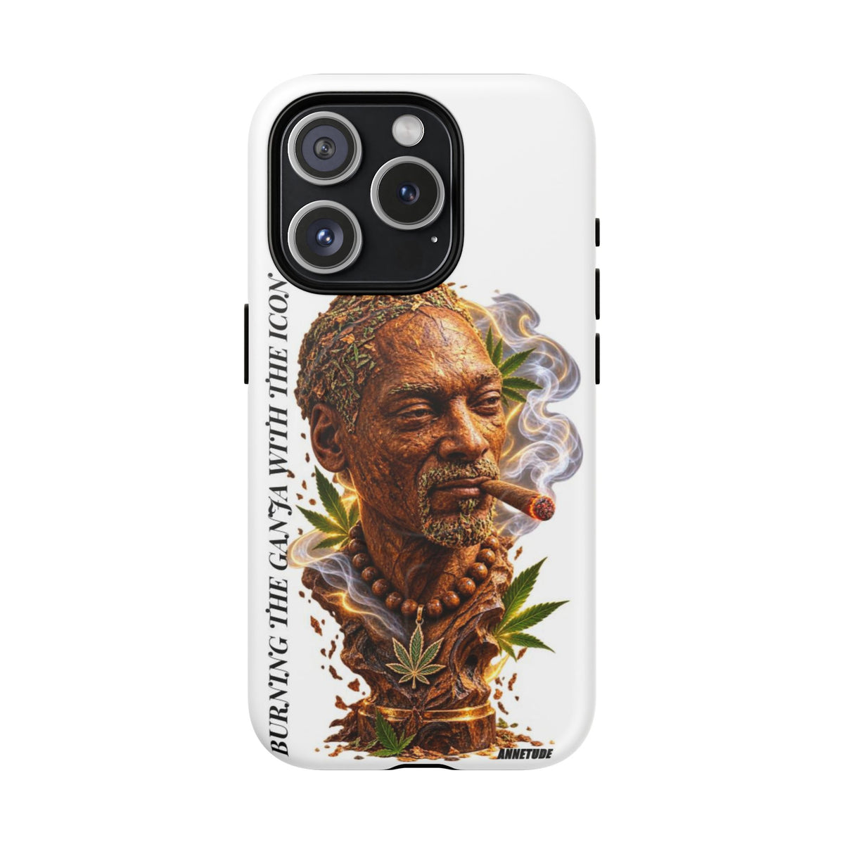 Rasta Icon Tough Magnetic Phone Case — 'Blazin' the Crazy' Smoky Portrait