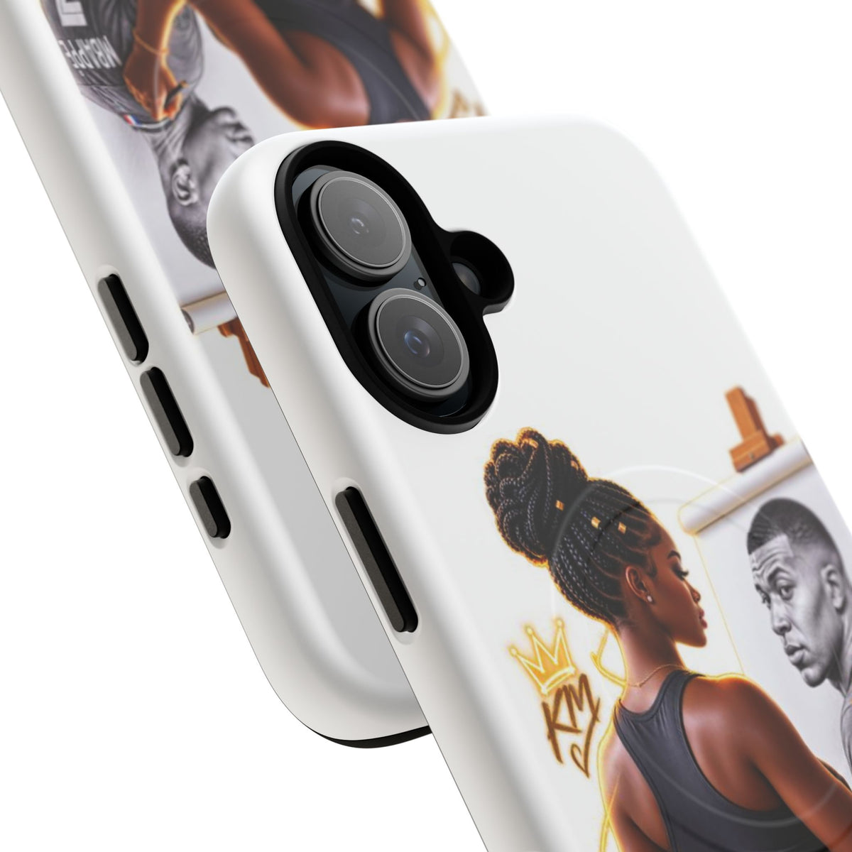 Tough Magnetic Case — Athletic Woman Painting Portrait Phone Cover (King Signature)