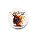 Acrylic Wall Clock — Artistic Coffee Splash Portrait Wall Clock