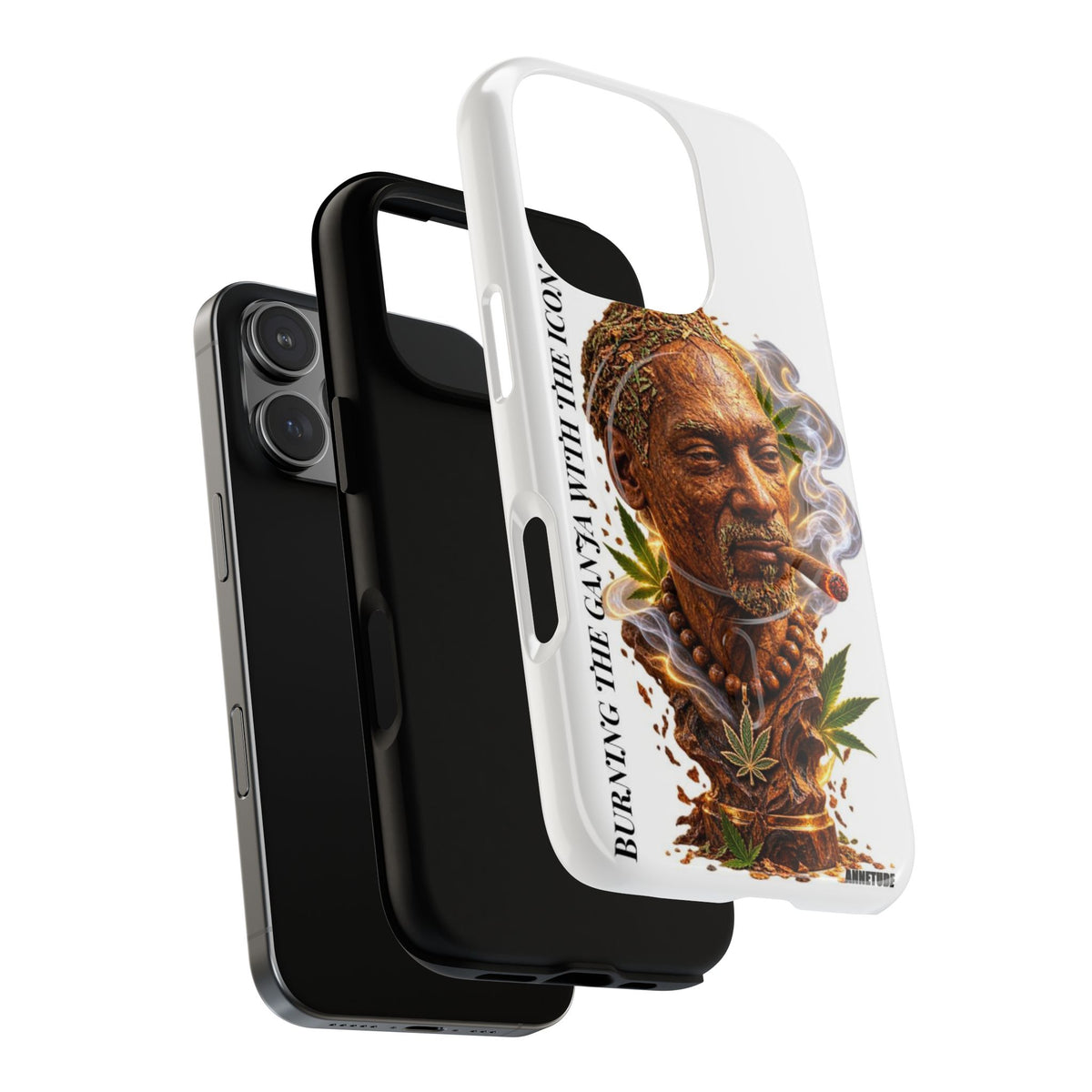 Rasta Icon Tough Magnetic Phone Case — 'Blazin' the Crazy' Smoky Portrait