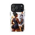Tough Magnetic Case — Athletic Woman Painting Portrait Phone Cover (King Signature)