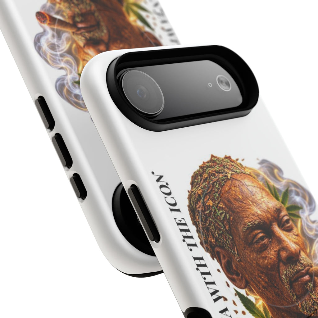 Rasta Icon Tough Magnetic Phone Case — 'Blazin' the Crazy' Smoky Portrait