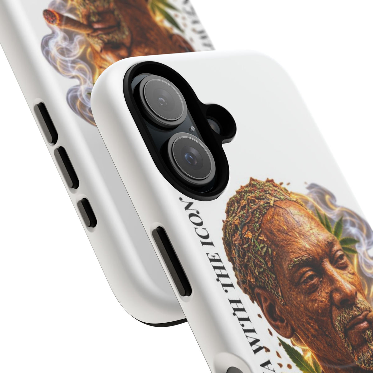 Rasta Icon Tough Magnetic Phone Case — 'Blazin' the Crazy' Smoky Portrait