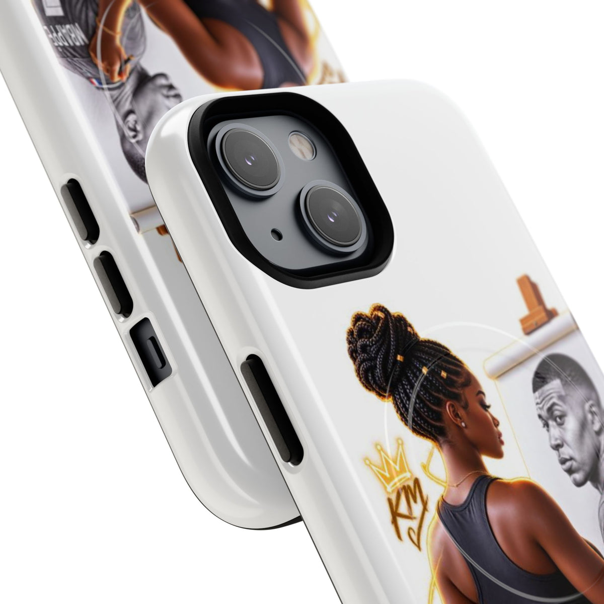 Tough Magnetic Case — Athletic Woman Painting Portrait Phone Cover (King Signature)