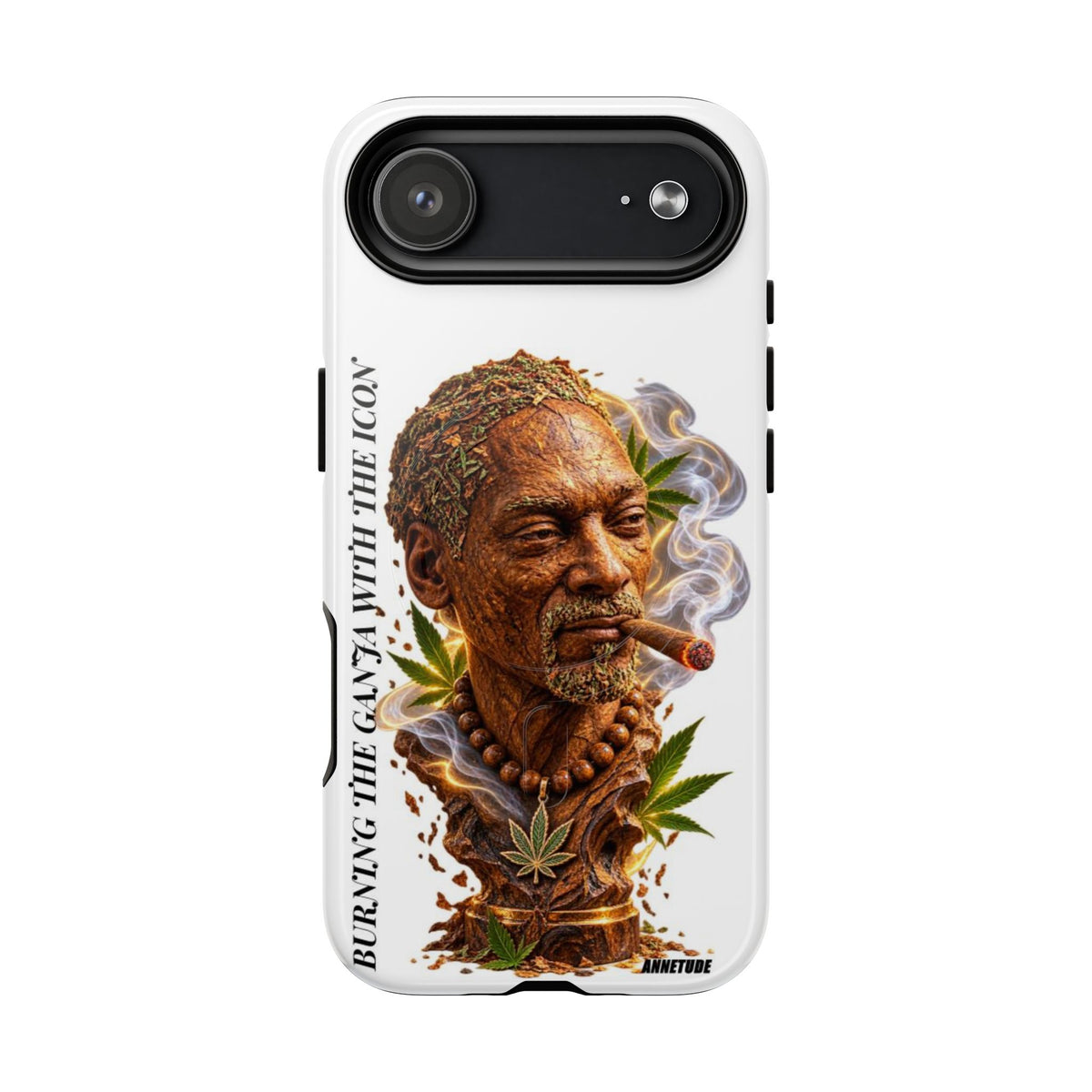 Rasta Icon Tough Magnetic Phone Case — 'Blazin' the Crazy' Smoky Portrait