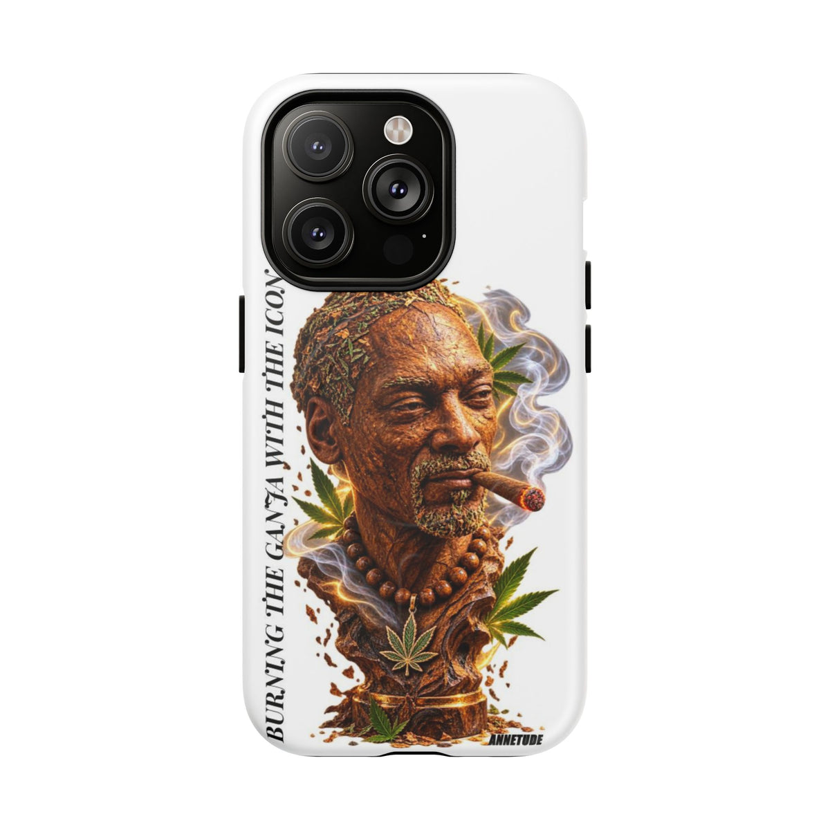 Rasta Icon Tough Magnetic Phone Case — 'Blazin' the Crazy' Smoky Portrait
